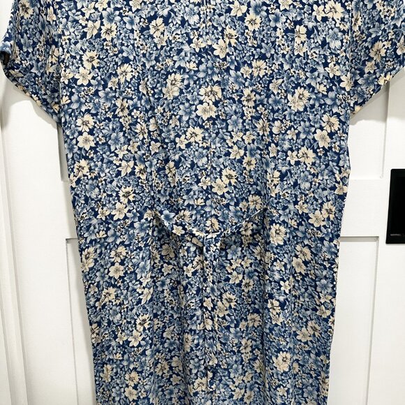 Vintage 90s Teddi Midi Dress Teacher Floral Boho Cottagecore Granny Sweet - Picture 4 of 9